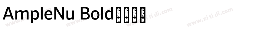 AmpleNu Bold字体转换